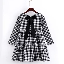 Летнее платье для девочек новые детские платья в полоску вечерние платья принцессы с треугольным вырезом на спине и бантом для маленьких детей