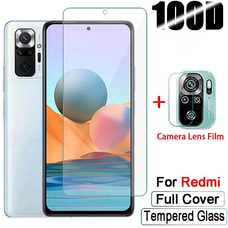 t mobile screen protector 100D Protective Glass For Xiaomi Redmi Note 10 8 9 Pro Note10 9s 10s 5G Screen Protectors For Redmi 8 9 10 9A 9C K30 K40 Pro X T cell phone screen protector