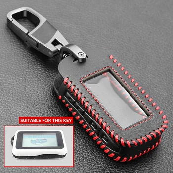 

Genuine Leather 4B Key Case Cover For StarLine E60/E90/E63/E93/E95/E96 Two Way Car Alarm Control Car Styling