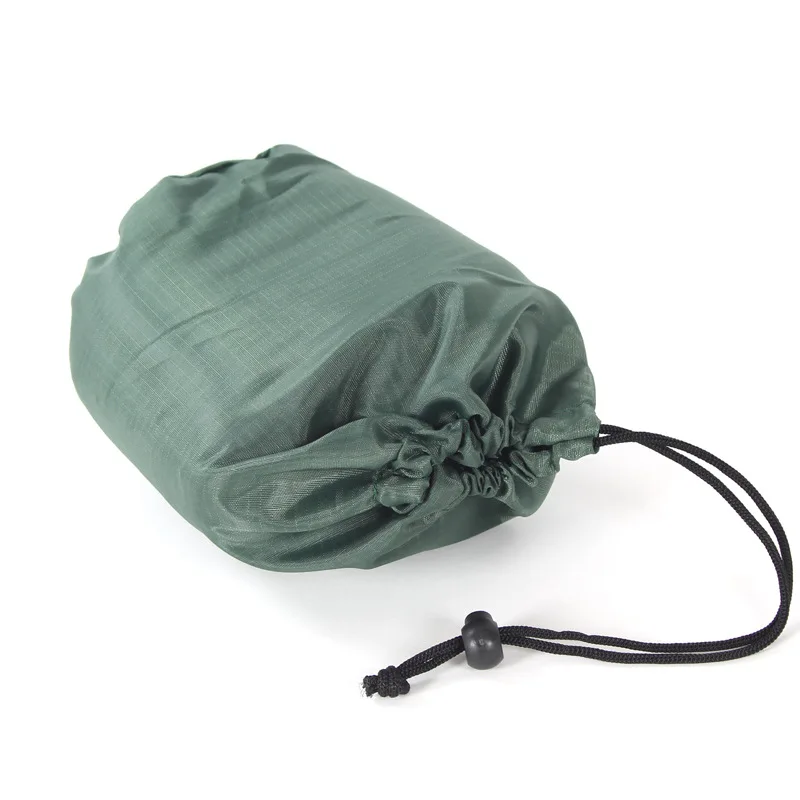 Multi-Function Business Travel Neck Pillow& Eye Mask& Storage Bag with Handle Portable 70g Size 13*14*24cm Comfortable - Цвет: Green storage bag
