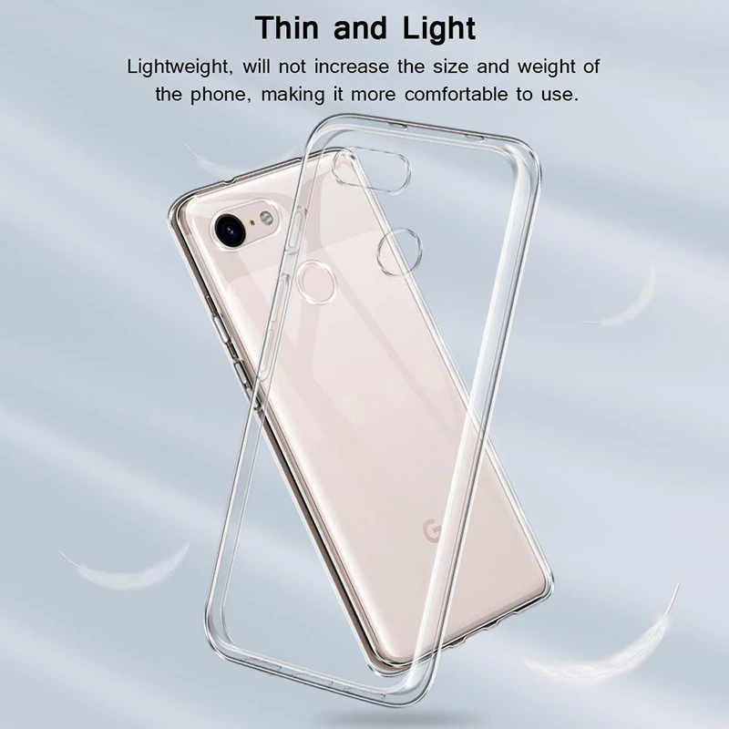 Прозрачные мягкие силиконовые чехлы для телефонов Google Pixel 3A XL 3 Lite задняя крышка