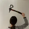 1:1 Cosplay Primitive Tribe Axe Pirate Axe Prop Weapon Role Playing Game Movie Cos Totem Axe PU Weapon Model Toy Prop 47cm 6