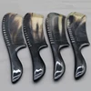 Natural Yak Horn Swallowtail Handles Fine Tooth Comb Hair Straighter Comb Anti-Static Hair Massage Brush 4