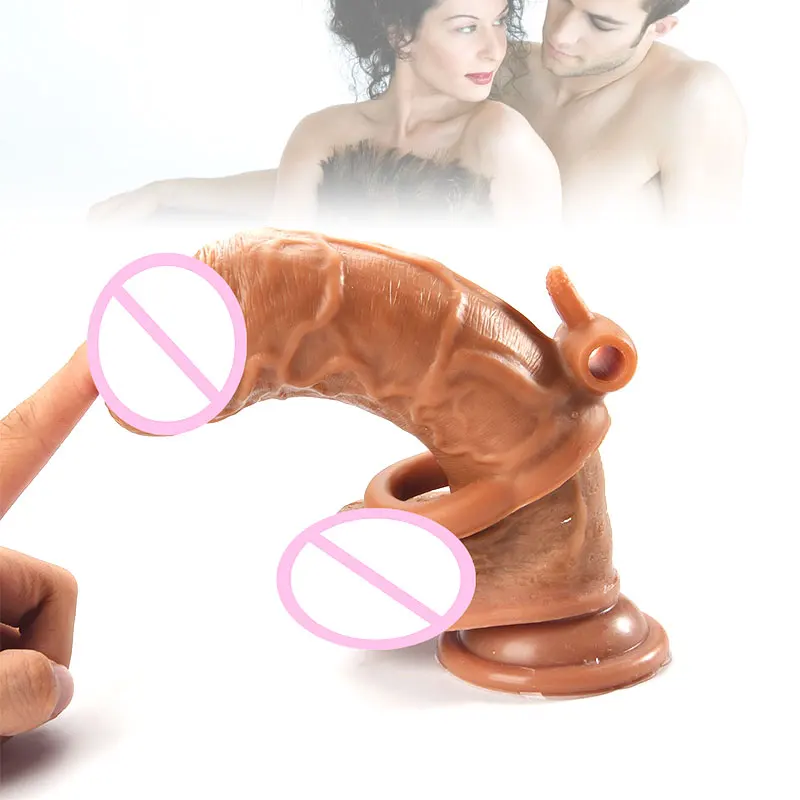 ORIGINAL  Dildo Enlargement Cock Penis Sleeve Vibrator Reusable Penis Extender Condoms Delay Ejaculation Erot