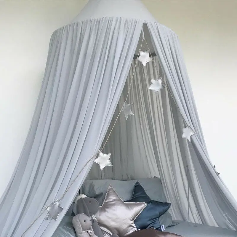 Kids Baby Bed Canopy Bedcover Mosquito Net Curtain Bedding Dome Tent Room Decor Mosquito Net Bed Bedcover Curtain 240x260cm