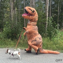 Надувной костюм динозавра для костюмированной вечеринки для детей и взрослых; костюм для Хэллоуина