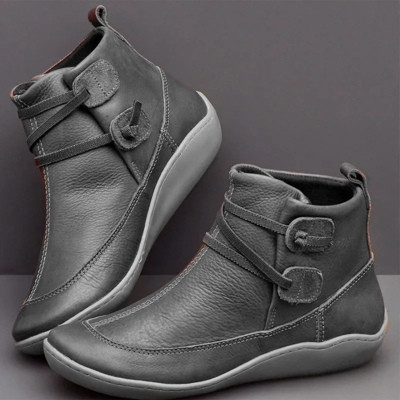 SLHJC/Женские повседневные кроссовки; кожаные ботинки на плоской подошве с круглым носком; нескользящая обувь для дождливой погоды; повседневная обувь на плоской подошве размера плюс