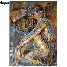 5d с вышивкой из страз бисером абстрактная красота Алмазная картина девушка полная квадратная Круглая Мозаика картина из страз вышивки крестом