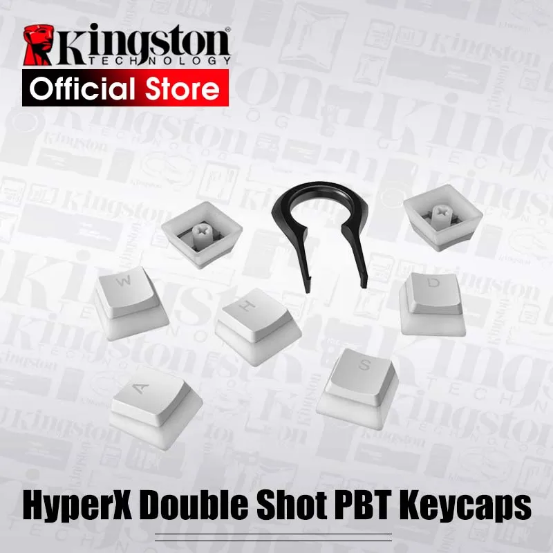 Kingston HyperX двойные клавишные колпачки pbt полный 104 прозрачный халат механические клавиши клавиатуры