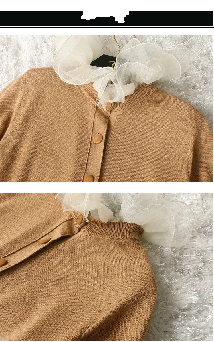 SE свитер женский шерстяной короткий кардиган Pull Top Femme кружевная Осенняя женская зимняя одежда пальто casaco Inverno Feminino