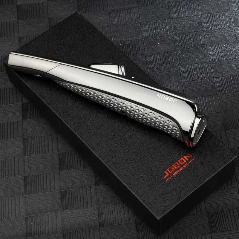 

Jobon Cigar Lighter Super strong flame Cigarette Lighter Windproof Jet Butane Torch Turbo 1300C inflatable Gas Lighter