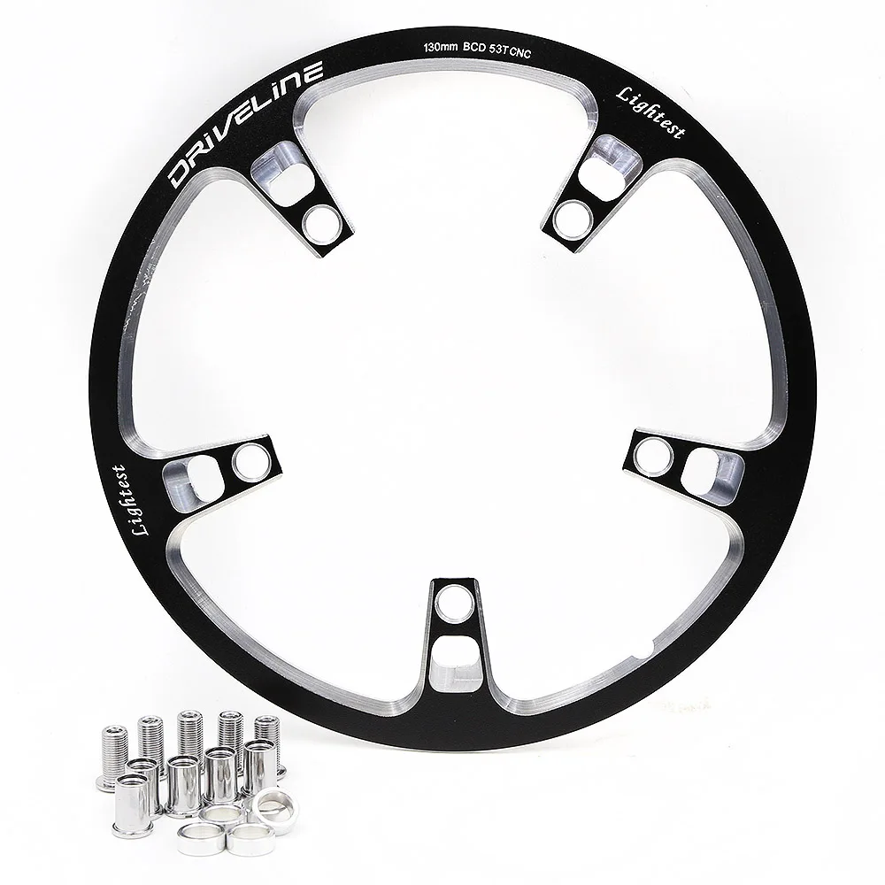 Driveline Chainring Guard 53T/56T BCD 130 мм самый легкий 97 г черный|bcd 130mm|chainring guarddriveline chainring |