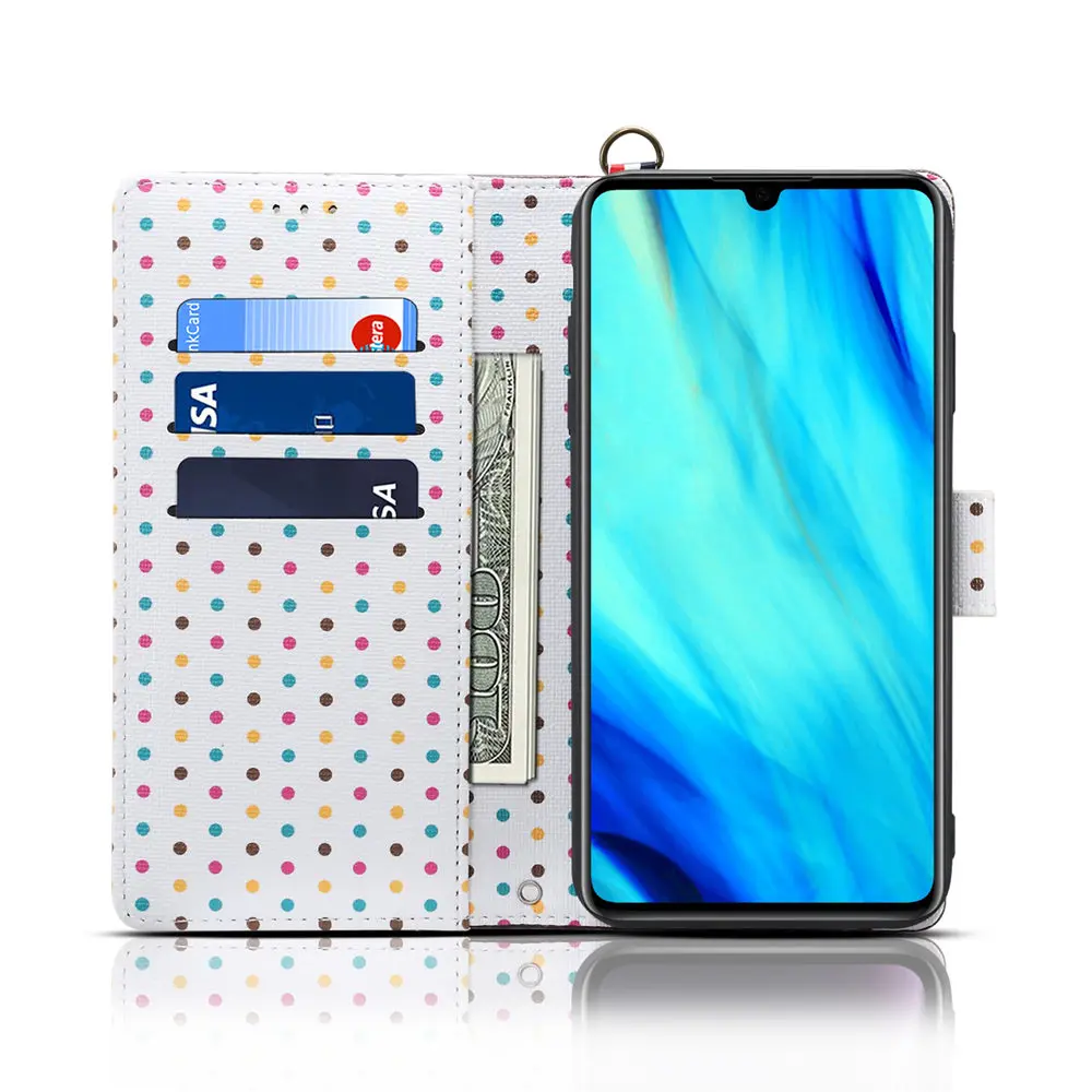 Чехол для huawei P30 Pro p30 lite кожаный бумажник-книжка чехол для huawei P20 Lite флип Etui чехол для телефона с ремешком на шею