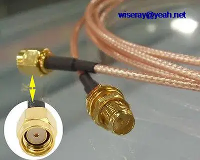 

DHL/EMS 100PCS RP-SMA female to RP SMA male Pigtail Jumper wireless wifi Cable RG316 20cm-A7