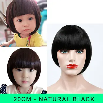 

long wig for children's child cute Lolita pose bob curly hair small wigs black for young lady teen MUMUPI