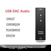 Lusya ES9038Q2M headphone amplifier audio DAC decoder SA9227 type-c portable HIFI computer DSD252  G5-009 ► Photo 3/6