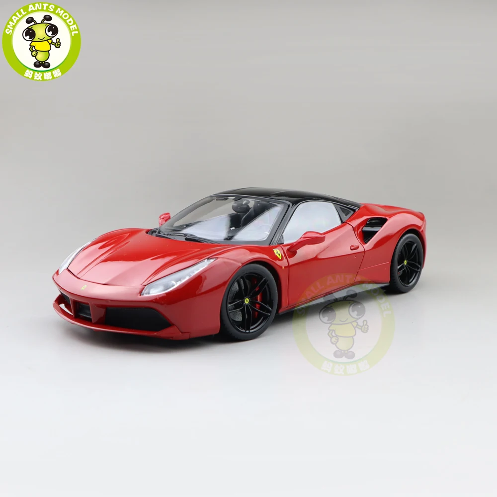 Модель Автомобиля Ferrari Signature 1/18 GTB Bburago 488 литая под давлением игрушки для