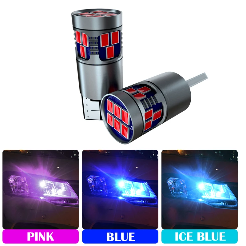 2 шт. светодиодный Canbus T10 W5W 194 Габаритные огни лампы для VW Golf Bora Jetta POLO GOLF Passat Skoda Octavia