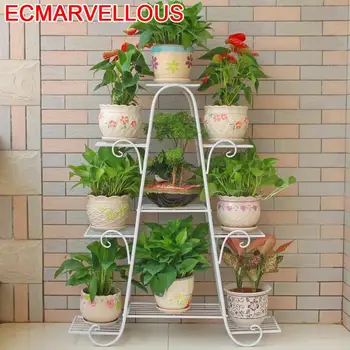 

Balkon Decoration Metal Raflar Standaard Support Pour Plante Decorer Planten Rek Balcony Balcon Stand Flower Shelf Plant Rack