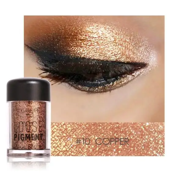 Косметика Shimmer Женская водостойкая пудра Алмазный макияж тени для век красота 1 шт. стойкий легко носить Профессиональная Косметика - Цвет: J