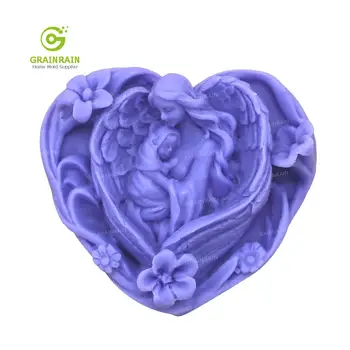 

Grainrain Angle & Baby Shaped Handcrafted Soap Molds DIY Silicone Candle Resin Mold