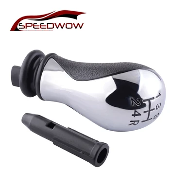 

SPEEDWOW 5 Speed Car Gear Shift Knob With Manual Sleeve Adapter Lever For Citroen C1-C5 2001-2008 Xsara Picasso 1999-2008 Elysee