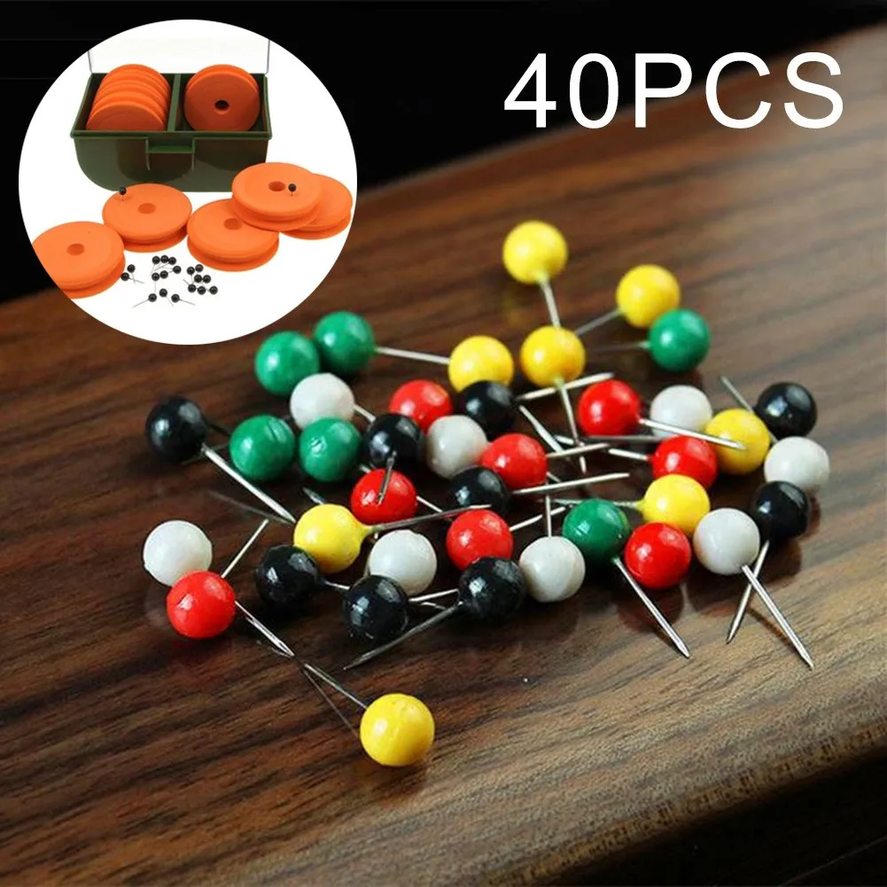 Mix Color Rig Safe Spare Pins Winder Pin Carp Fishing Size 1.7*0.6c Rig Box Fish Tackle Pesca Tools Accessories 40pcs fishing accessories,fishing tools,fishing tool