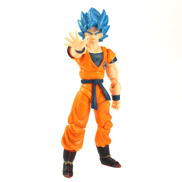 Compre 17cm Dragon Ball SHF Super Saiyan Blue Hair Son Goku PVC Action  Figure Boxed Movable Joints Model Collectibles Toys Gfit barato — frete  grátis, avaliações reais com fotos — Joom