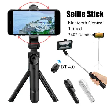 

Wireless bluetooth Selfie Stick Foldable Handheld Mini Live Tripod Extendable Monopod Holder Stand For IOS Android Phones