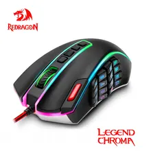 Redragon LEGEND M990 USB wired RGB Gaming Mouse 24000DPI 24buttons programmable game mice backlight ergonomic laptop PC computer