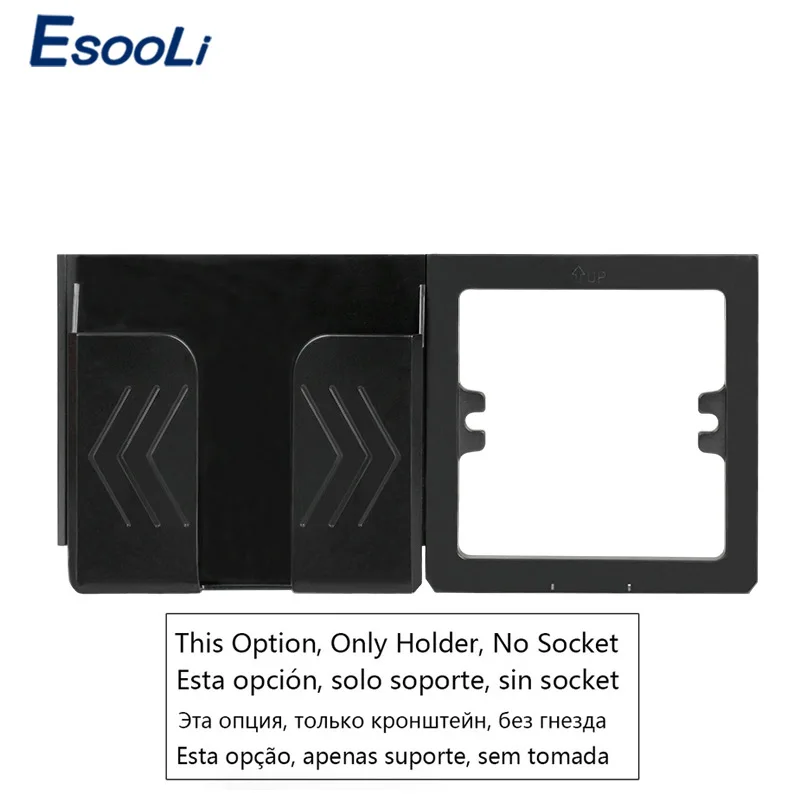 Esooli черный 4 портовый USB адаптер для настенного зарядного устройства 4A