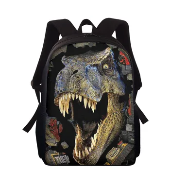 

HYCOOL Dinosaur Dragon Pattern Kids School Bag Primary Student Book Bags Schoolbag Children Boys Girls Rucksack Picnic Backpack
