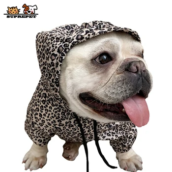 

SUPREPET Pet Dog Clothes Winter Leopard Print Puppy Clothes for French Bulldog for Chihuahua Fashion Dog Hoodie Pet Dog Clothes