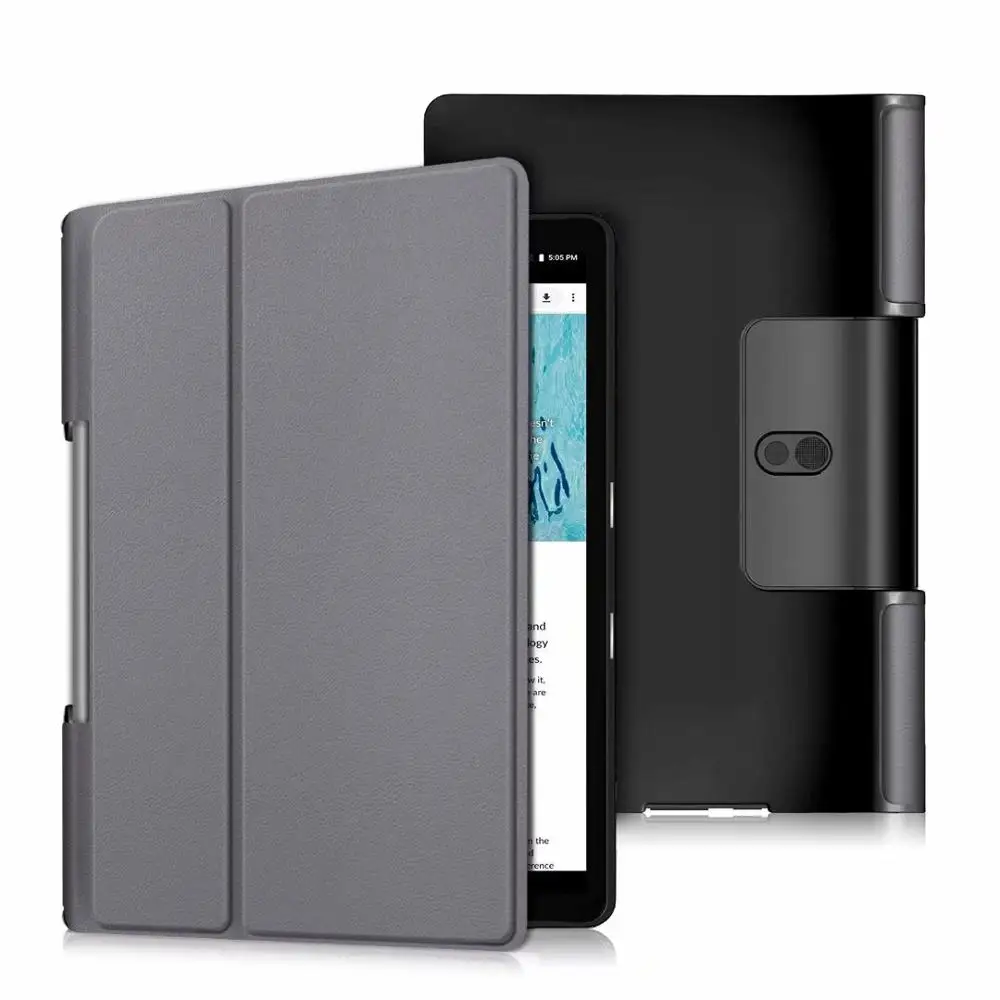Чехол для lenovo Yoga Tab 5 YT-X705F, смарт-планшет, флип, чехол для lenovo Yoga Smart Tab YT-X705F - Цвет: GREY