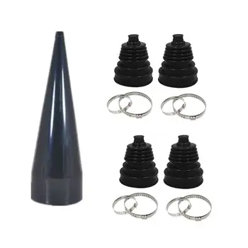 

4pc Universal Constant Velocity CV Boot Joint Bailcast Fitting Cone Stretch