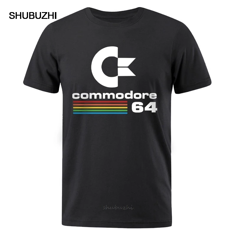Мужские футболки Летние Commodore 64 Футболка с принтом C64 SID Amiga Ретро крутая