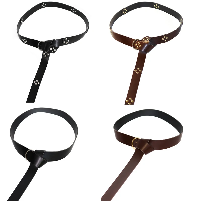 Мужской кожаный ремень в средневековом стиле 4 вида|Мужские ремни| |