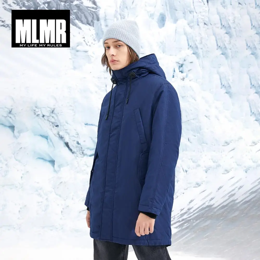 Miglior MLMR degli uomini Parka Con Cappuccio Cappotto Lungo Imbottito di Qualità del Rivestimento Della Tuta Sportiva JackJones Nuovo Marchio di Abbigliamento Maschile 218409514