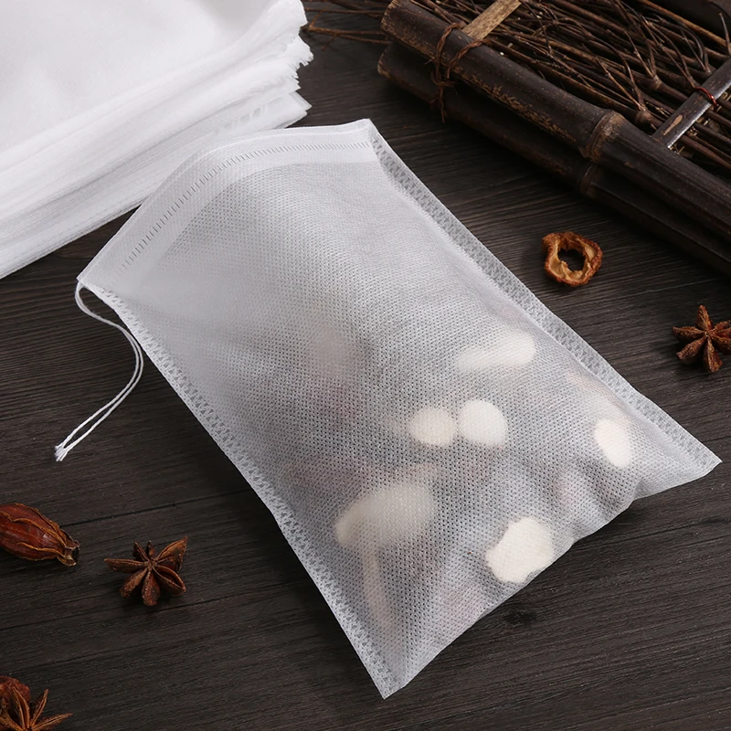Lot De 500 Sachets Filtre À Thé Avec Cordon De Serrage, Sac Infuseur En
