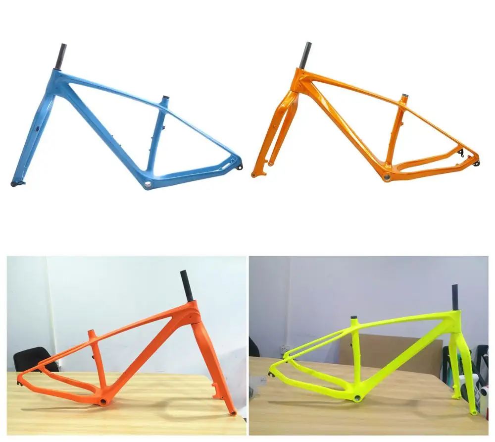 Customized Carbon fat bike Frames 26er 16/18/20inch Carbon mtb Frame 26'' BSA snow Bike Bicycle Frameset Max Load 250kg - Цвет: other color frameset