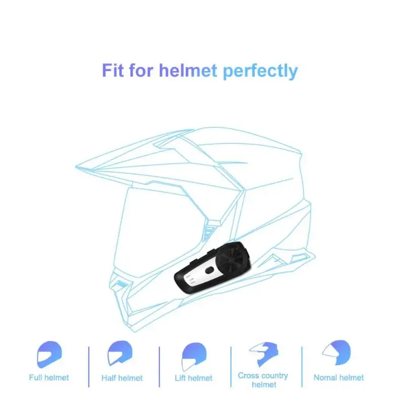 CAREUD M6 мотоциклетная Bluetooth гарнитура для шлема беспроводной домофон