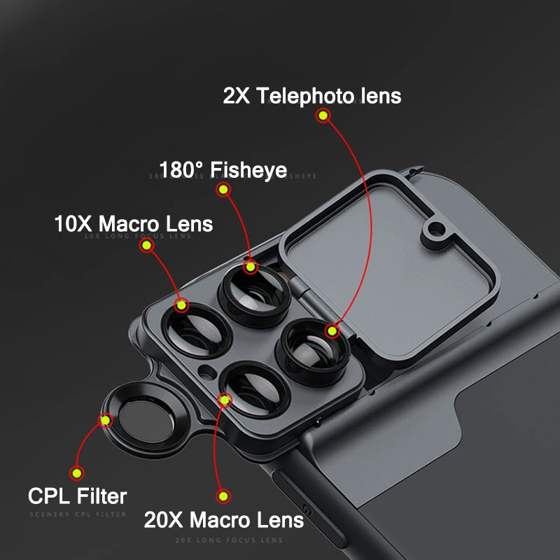 TOKOHANSUN Оптический Высокое качество 5 в 1 телефон линзы чехол для телефона iPhone 11 Pro Max