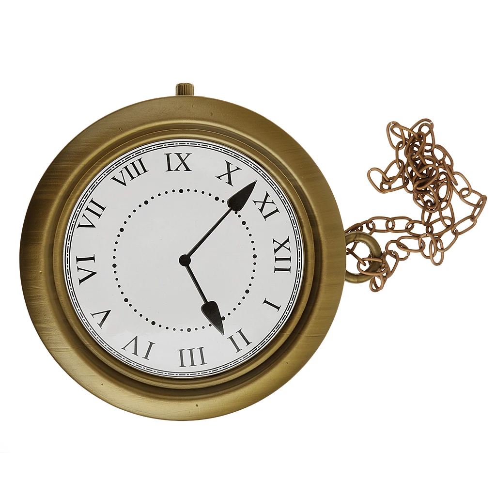 Vintage Rapper Necklace Clock Fancy Dress Costume Party Prop Decoration Vintage Rapper Necklace Clock Fancy Dress Costume Party Prop Decoration