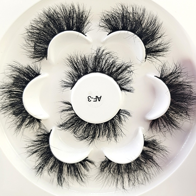 4Pair 3D Mink Eyelashes Fluffy Dramatic Eyelashes Makeup Wispy Mink Lashes Natural Long False Eyelashes Thick Fake Lashes