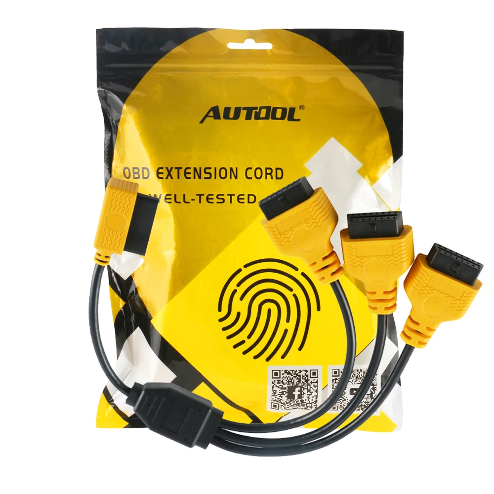 AUTOOL OBD2 разделительный Тестовый Кабель OBD 2 удлинительные Y кабели 1 до 3 конвертер адаптер провода 50 см J1962M до 3-J1962F OBD2 удлинитель сплит-шнур