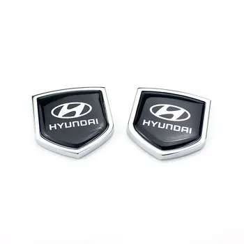 

Metal Side Sticker Shield Styling For Hyundai IX35 Sonata Encino I30 Tucson Solaris Elantra Accent Car Decoration Emblem Decal