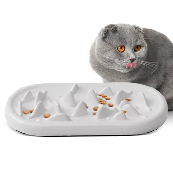 

2020 Upgrade Slow Feeder Cat Bowls Pet Fun Interactive Feeder Cat Bowls Helps Stop Bloat Prevents Obesity Improves Digestion