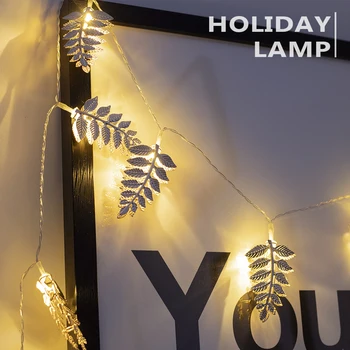 

1.5m/3m Length Warm White String Light Fairy Lamp LED String Light Leaves Shape Bedroom USB Powered Home Decoration