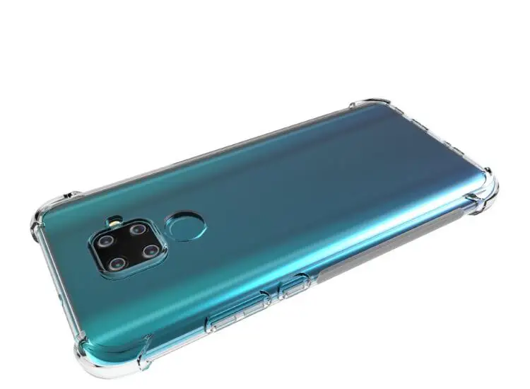 Для huawei mate 30 Lite& huawei nova 5i Pro Чехол+ закаленное стекло Мягкий ТПУ гелевый защитный силиконовый прозрачный чехол для телефона