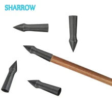 

6/12/24pcs Archery Steel Arrowheads 65 100 Grain Broadhead Tips Target Point for OD8mm Arrow Shafts Hunting Shooting Accessories